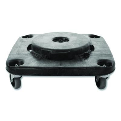 Brute Container Square Dolly, 300 Lb Capacity, 17.25 x 6.25, Black