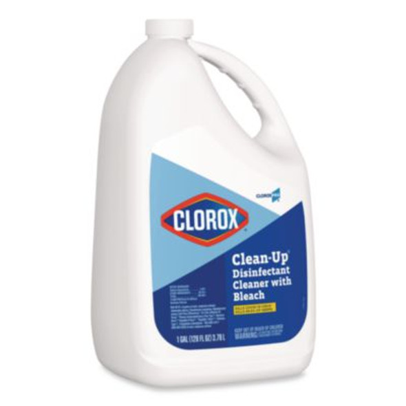 Cloroxpro Clean-Up Disinfectant Cleaner With Bleach, 128 Oz Refill Bottle, 4/Carton