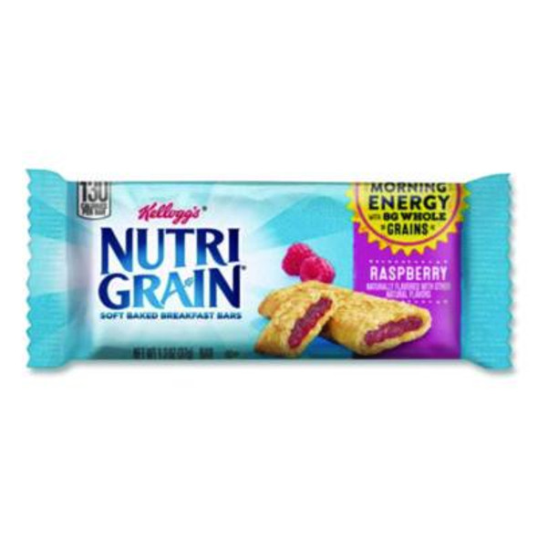 Nutri-Grain Soft Baked Breakfast Bars, Raspberry, Indv Wrapped 1.3 Oz Bar, 16/Box