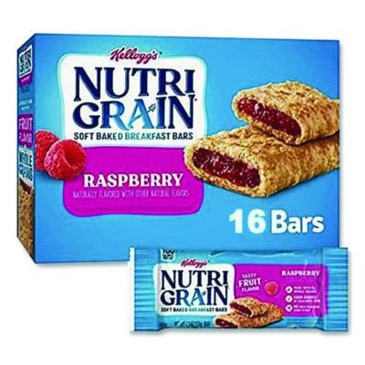 Nutri-Grain Soft Baked Breakfast Bars, Raspberry, Indv Wrapped 1.3 Oz Bar, 16/Box