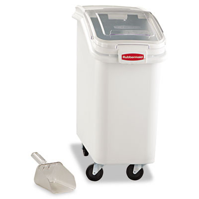 Prosave Mobile Ingredient Bin, 20.57 Gal, 13.13 x 29.25 x 28, White, Plastic