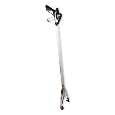 E-Z Grabber Aluminum, 4" To 2.6 Ft, Stainless Steel/Black