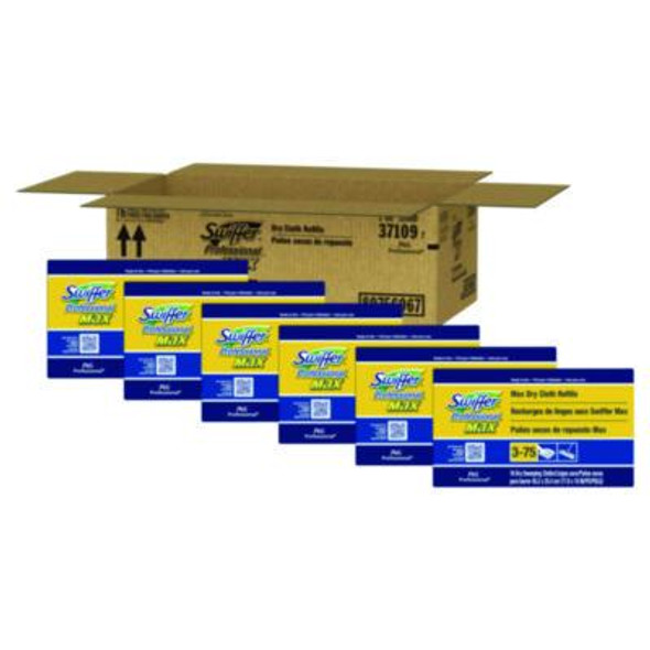 Max/Xl Dry Refill Cloths, 17.88 x 10, White, 16/Box, 6 Boxes/Carton