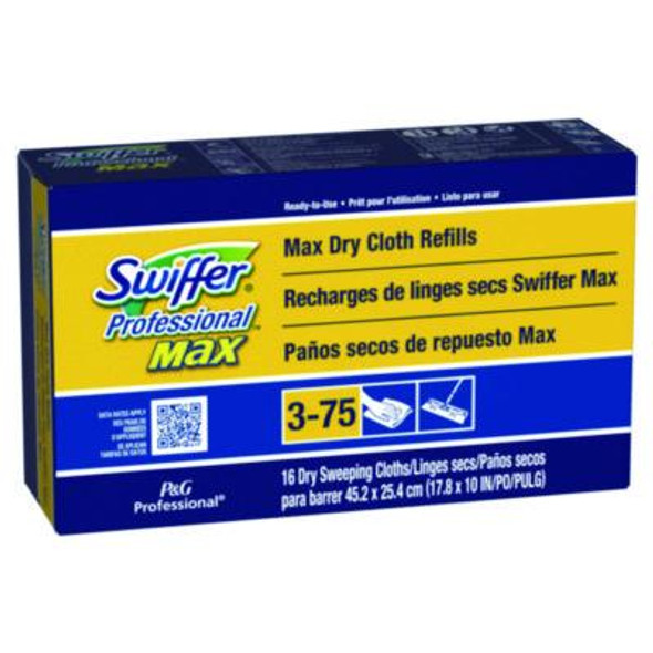 Max/Xl Dry Refill Cloths, 17.88 x 10, White, 16/Box, 6 Boxes/Carton