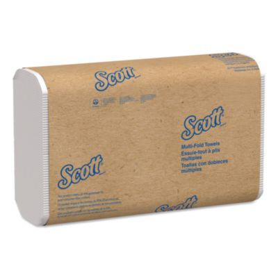 Essential Multi-Fold Towels, 1-Ply, 8 x 9.4, White, 250/Pack, 16 Packs/Carton