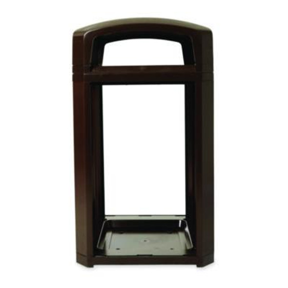 Landmark Series Classic Dome Top Container, 50 Gal, Plastic, Sable