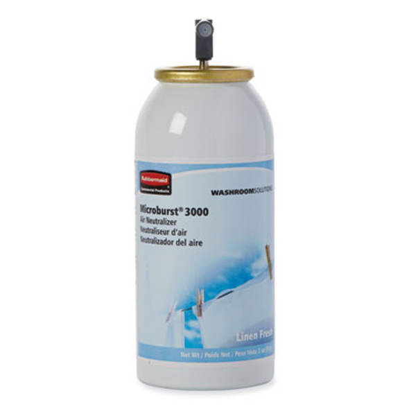 Microburst 3000 Refill, Linen Fresh, 2 Oz Aerosol Spray, 12/Carton