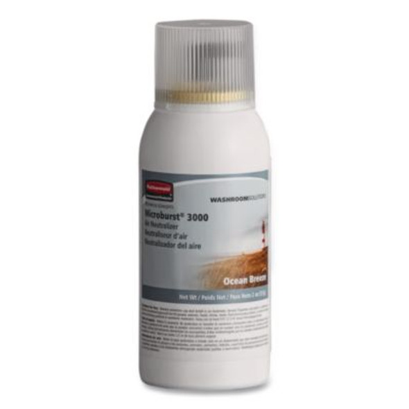 Microburst 3000 Refill, Ocean Breeze, 2 Oz Aerosol Spray, 12/Carton