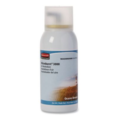 Microburst 3000 Refill, Ocean Breeze, 2 Oz Aerosol Spray, 12/Carton