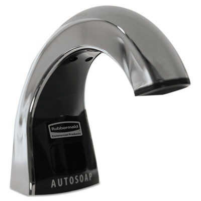 Tc Oneshot Dispenser, 1,600 Ml, 6.8 X 9.8 X 13.8, Polished Chrome/Black