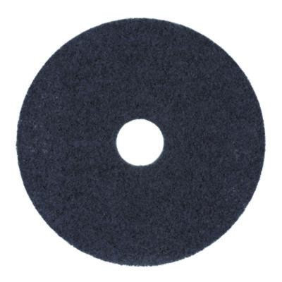 High Performance Stripping Floor Pads, 19" Diameter, Black, 5/Carton