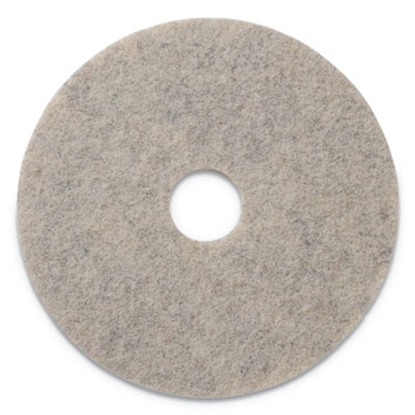Combo Burnishing Pads, 19" Diameter, Tan, 5/Carton