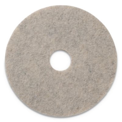 Combo Burnishing Pads, 19" Diameter, Tan, 5/Carton