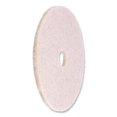 Natural Hog Hair Burnishing Floor Pads, 21" Diameter, Tan, 5/Carton