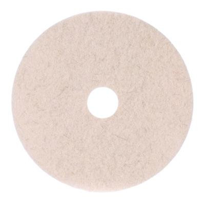 Natural Hog Hair Burnishing Floor Pads, 21" Diameter, Tan, 5/Carton