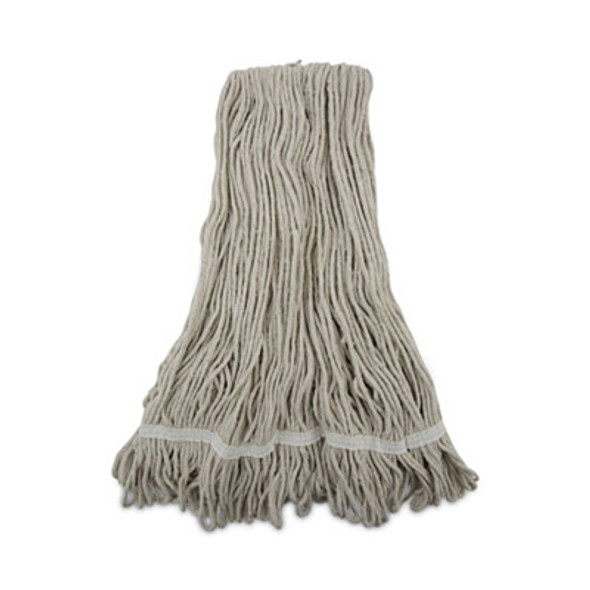 Pro Loop Web/Tailband Wet Mop Head, Cotton, 12/Carton