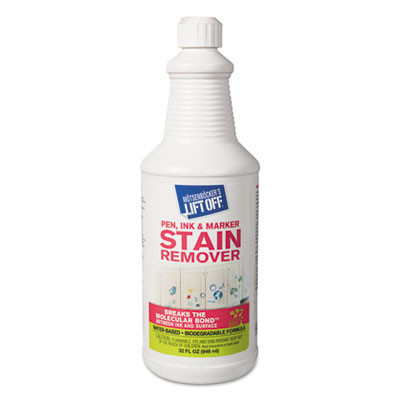 Lift Off #3: Pen, Ink And Marker Graffiti Remover, 32 Oz Pour Bottle, 6/Carton