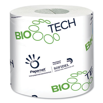 Biotech Toilet Tissue, Septic Safe, 2-Ply, White, 500 Sheets/Roll, 96 Rolls/Carton