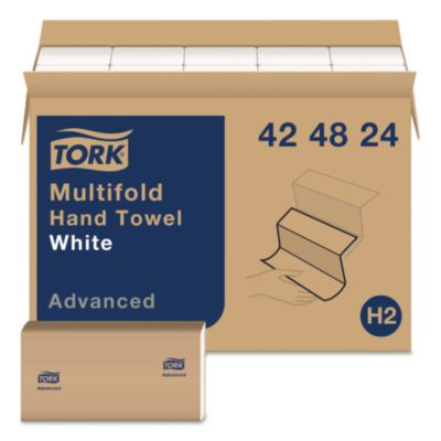 Advanced Multifold Hand Towel, 1-Ply, 9 x 9.5, White, 250/Pack, 16 Packs/Carton