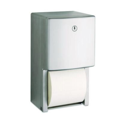 Conturaseries Two-Roll Tissue Dispenser, 6.08 x 5.94 x 11, Stainless Steel