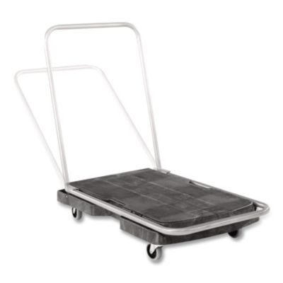 Utility-Duty Home/Office Cart, 250 Lb Capacity, 20.5 X 32.5, Platform, Black