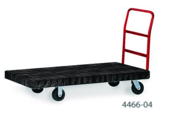 Heavy-Duty Platform Truck Cart, 1,200 Lb Capacity, 24 X 48 Platform, Black