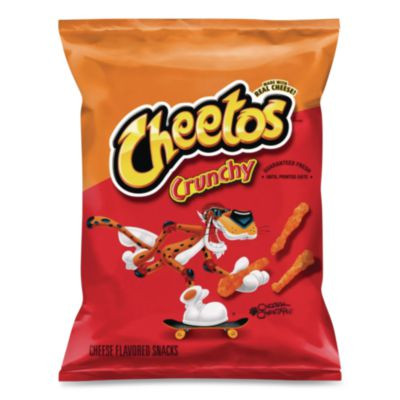 Crunchy Cheese Flavored Snacks, 2 Oz Bag, 64/Carton