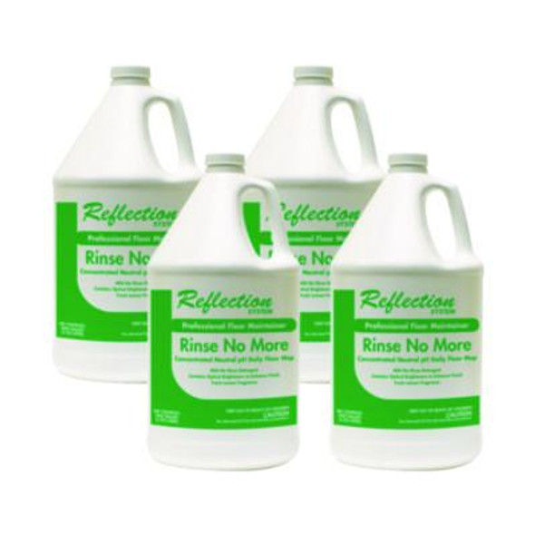 Rinse-No-More Floor Cleaner, Lemon Scent, 1 Gal, Bottle, 4/Carton