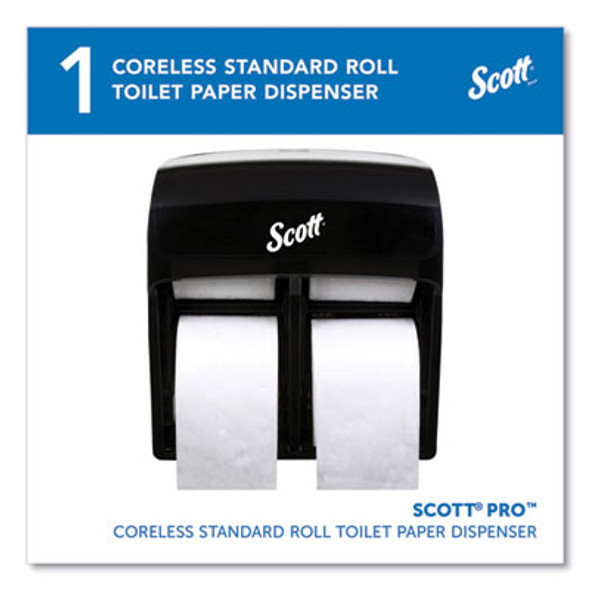 Pro High Capacity Coreless Srb Tissue Dispenser, 11.25 x 6.31 x 12.75, Black