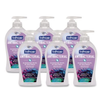 Antibacterial Hand Soap, White Tea And Berry Fusion Scent, 11.25 Oz, 6/Carton