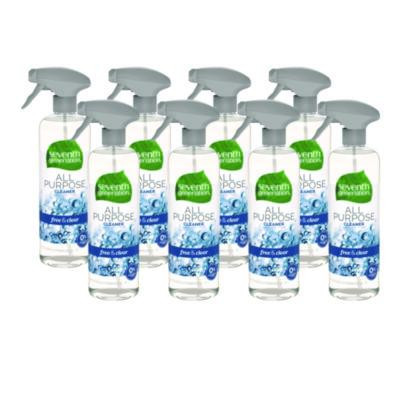 Natural All-Purpose Cleaner, Free And Clear/Unscented, 23 Oz Trigger Spray Bottle, 8/Carton