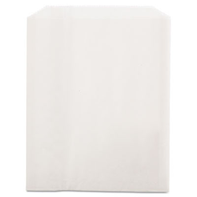 Grease-Resistant Single-Serve Bags, 6" x 0.75" x 7.25", White, 2,000 Bags/Carton