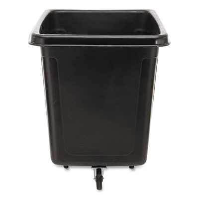 Cube Truck, 59 Gal, 300 Lb Capacity, Plastic, Black
