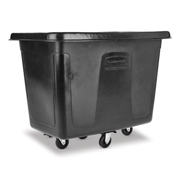 Cube Truck, 105 Gal, 500 Lb Capacity, Plastic, Black
