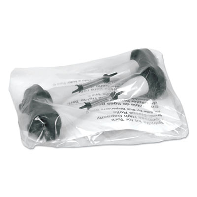 Coreless High Capacity Spindle Kit, Plastic, 3.66" Roll Size, Type C, Gray, 2/Kit