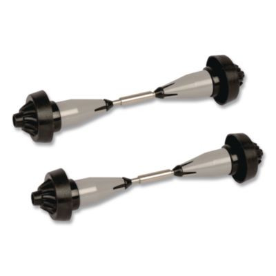 Coreless High Capacity Spindle Kit, Plastic, 3.66" Roll Size, Type C, Gray, 2/Kit