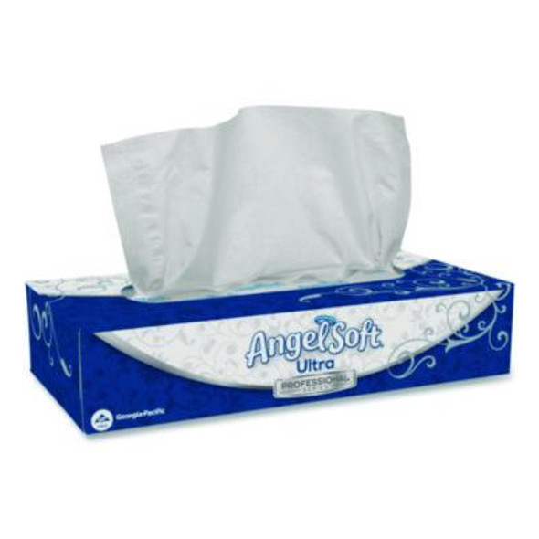 Ps Ultra Facial Tissue, 2-Ply, White, 125 Sheets/Box, 10 Boxes/Carton