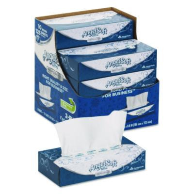 Ps Ultra Facial Tissue, 2-Ply, White, 125 Sheets/Box, 10 Boxes/Carton