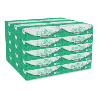 Angel Soft Ps Premium Facial Tissue, Flat Box, 2-Ply, White, 100 Sheets/Box