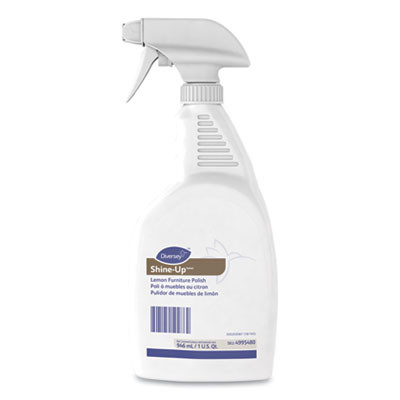 Shine-Up Furniture Cleaner, Lemon Scent, 32 Oz, Trigger Spray Bottle, 12/Carton