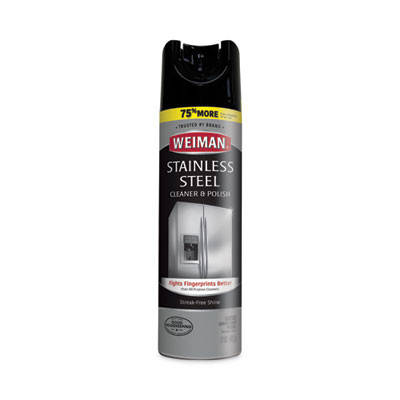 Stainless Steel Cleaner And Polish, 17 Oz Aerosol, 6/Carton