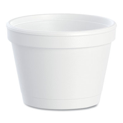 Bowl Containers, 4 Oz, White, Foam, 1,000/Carton