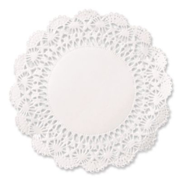 Cambridge Lace Doilies, Round, 12", White, 1,000/Carton