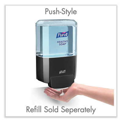 Es4 Soap Push-Style Es4 Dispenser, 1,200 Ml, 4.88 x 8.8 x 11.38, Graphite