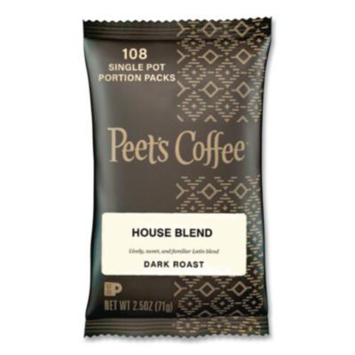 Coffee Portion Packs, House Blend, 2.5 Oz Frack Pack, 18/Box