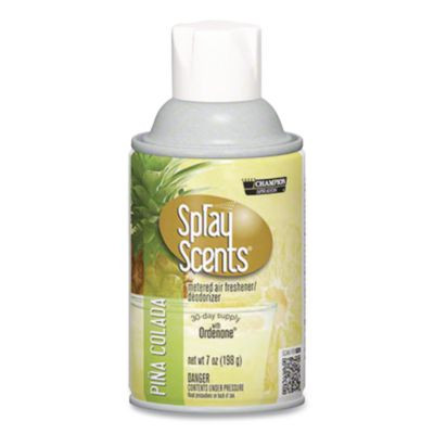 Champion Sprayon Sprayscents Metered Air Freshener Refill, Pina Colada, 7 Oz Aerosol Spray, 12/Carton