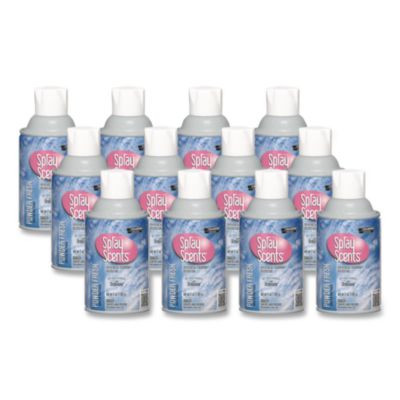 Champion Sprayon Sprayscents Metered Air Freshener Refill, Powder Fresh, 7 Oz Aerosol Spray, 12/Carton