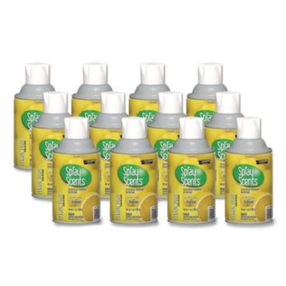 Champion Sprayon Sprayscents Metered Air Freshener Refill, Lemon, 7 Oz Aerosol, Spray 12/Carton