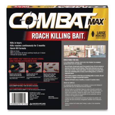 Max Roach Killing Bait, 0.49 Oz Bait, 8/Pack, 12 Packs/Carton
