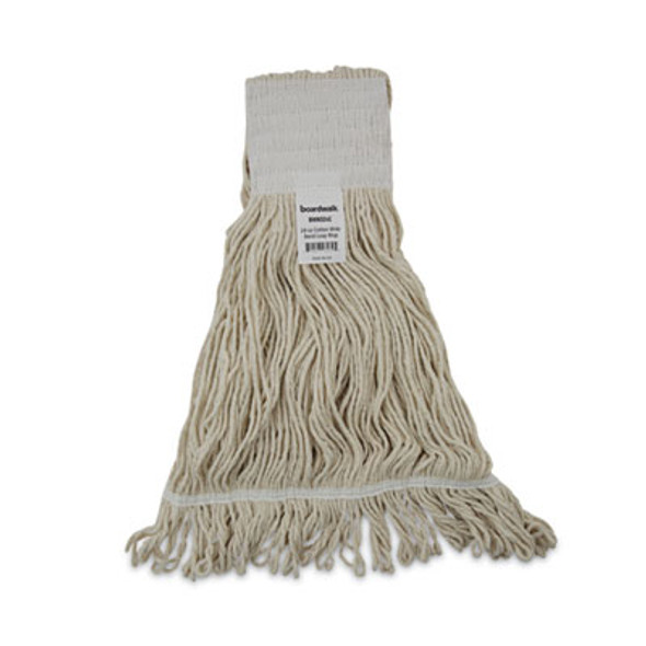 Mop Head, Pro Loop Web/Tailband, Premium Saddleback Head, Ctn, 24-Oz., Wh, 12/Ct